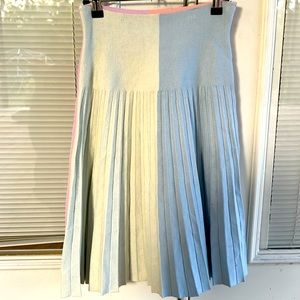mia mod four colored circle skater pleated skirt